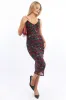 Black Floral Bodycon Dress Mesh sold by Ally Fashion