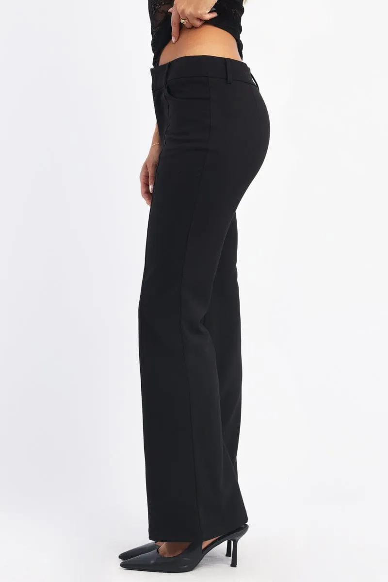 Black Flare Leg Pants sold by Ally Fashion product image thumbnail 3
