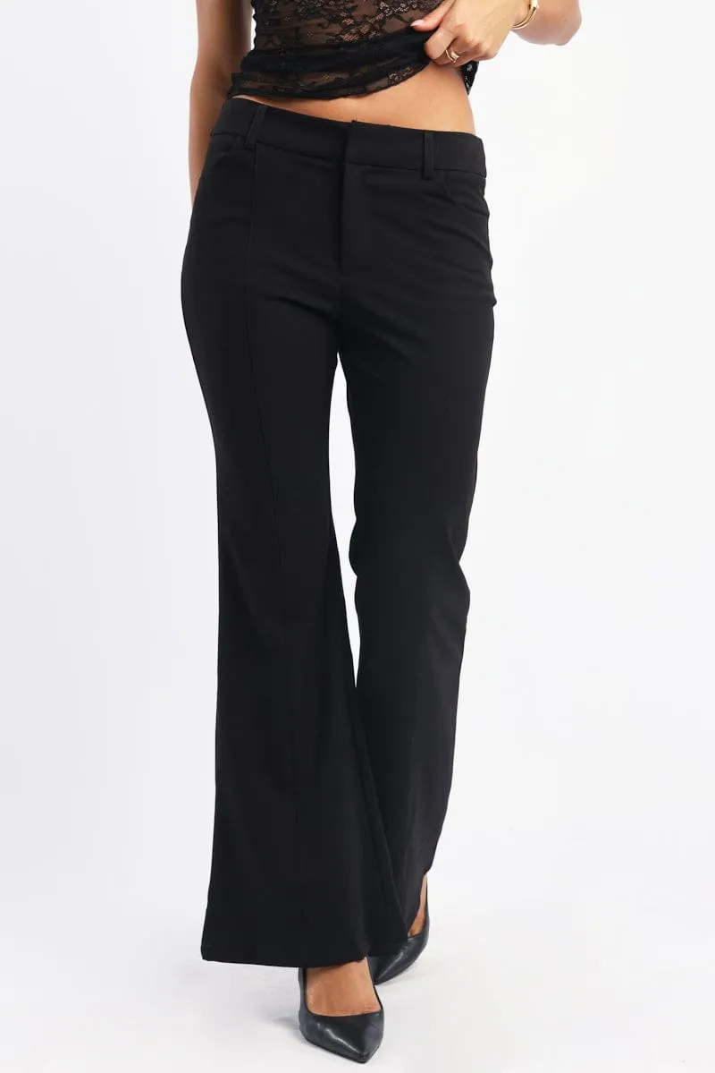 Black Flare Leg Pants sold by Ally Fashion product image thumbnail 2
