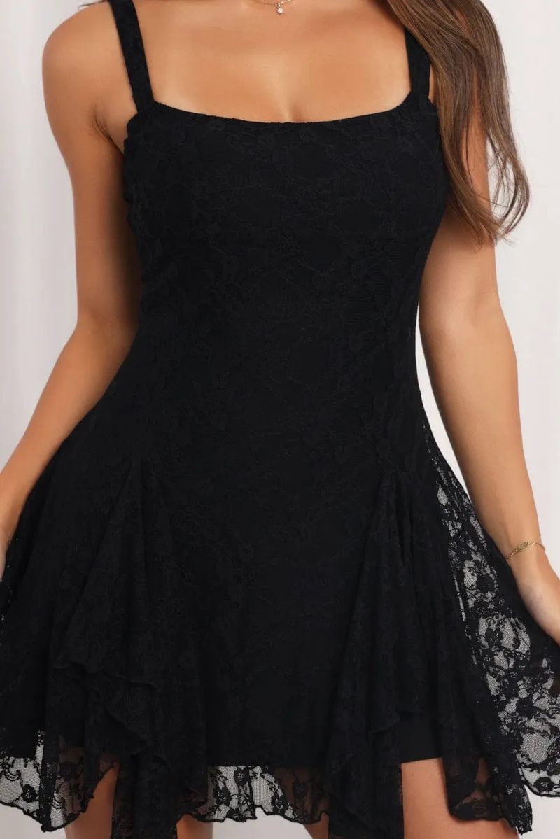 Black Mini Dress Lace sold by Ally Fashion product image thumbnail 5