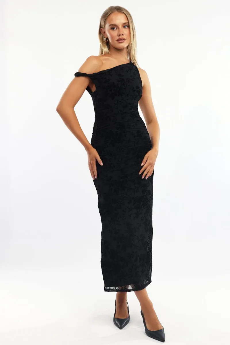 Black Bodycon Dress Burnout sold by Ally Fashion