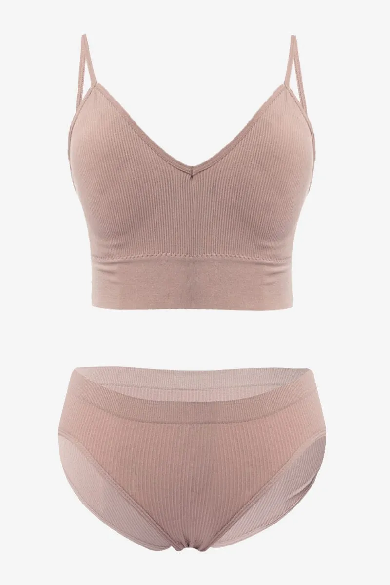 Purple Seamless Lingerie Set sold by Ally Fashion
