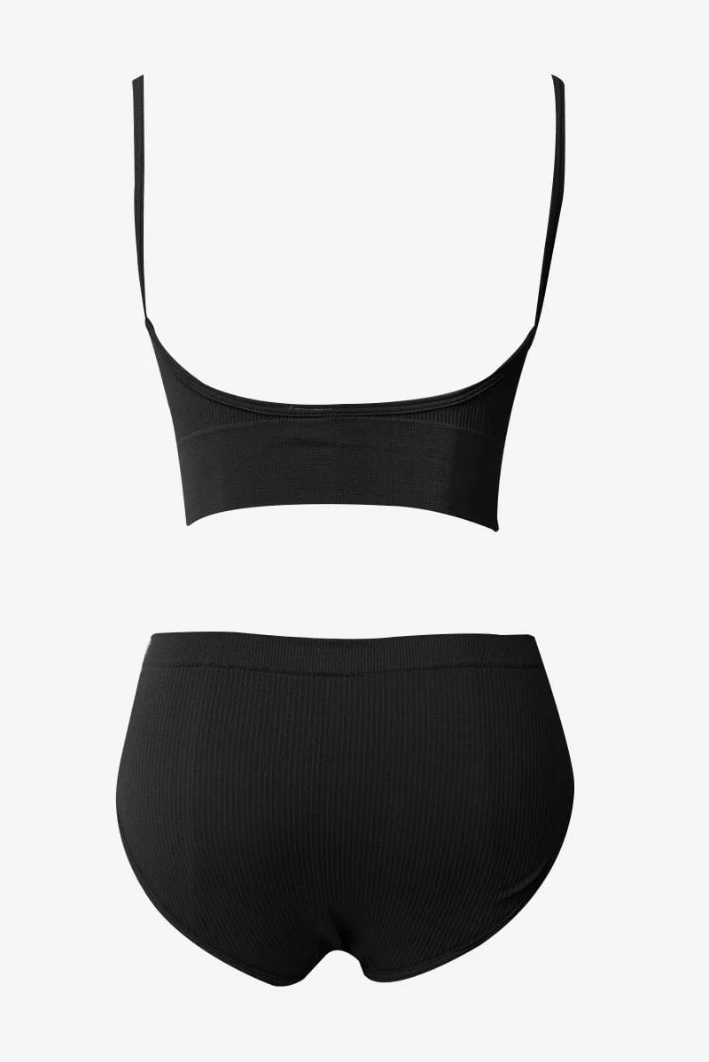 Black Seamless Lingerie Set sold by Ally Fashion product image thumbnail 2