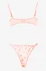 Pink Heart Embroidery Lingerie Set sold by Ally Fashion