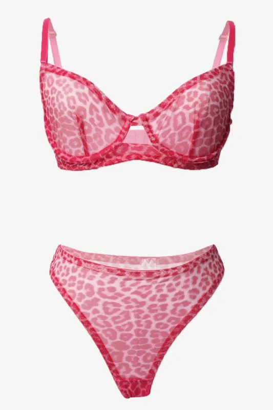 Pink Mesh Lingerie Set sold by Ally Fashion
