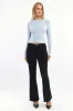 Blue Cable Knit Top Long Sleeve sold by Ally Fashion