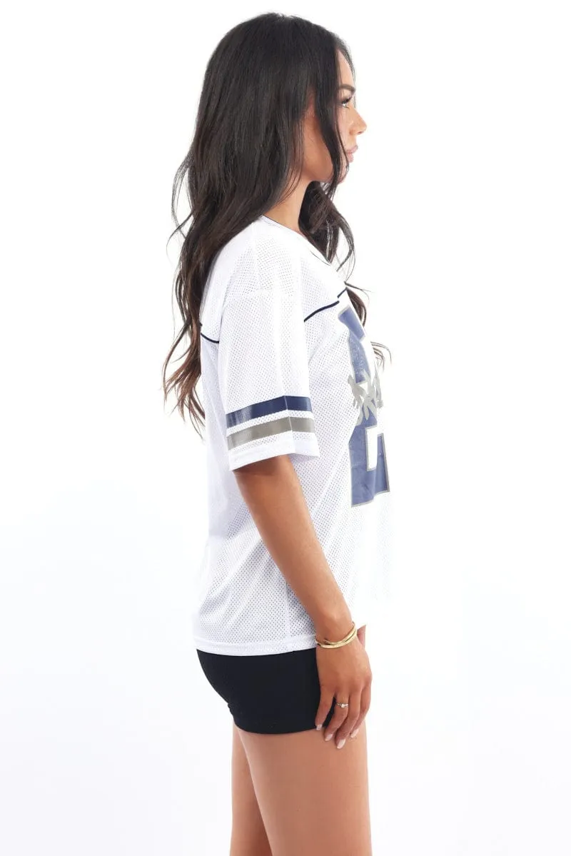 White Sport Tee Short Sleeve sold by Ally Fashion product image thumbnail 3