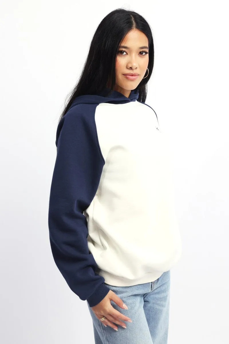 Blue Graphic Sweater Hoodie sold by Ally Fashion product image thumbnail 3