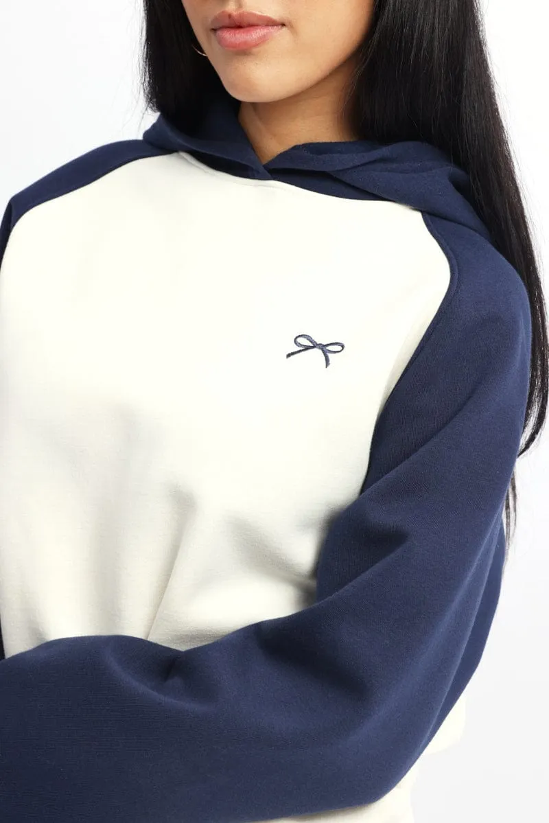 Blue Graphic Sweater Hoodie sold by Ally Fashion product image thumbnail 5