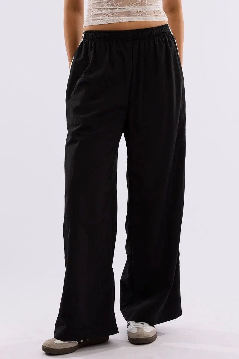 Black Track Pants Side Stripe sold by Ally Fashion product image thumbnail 2
