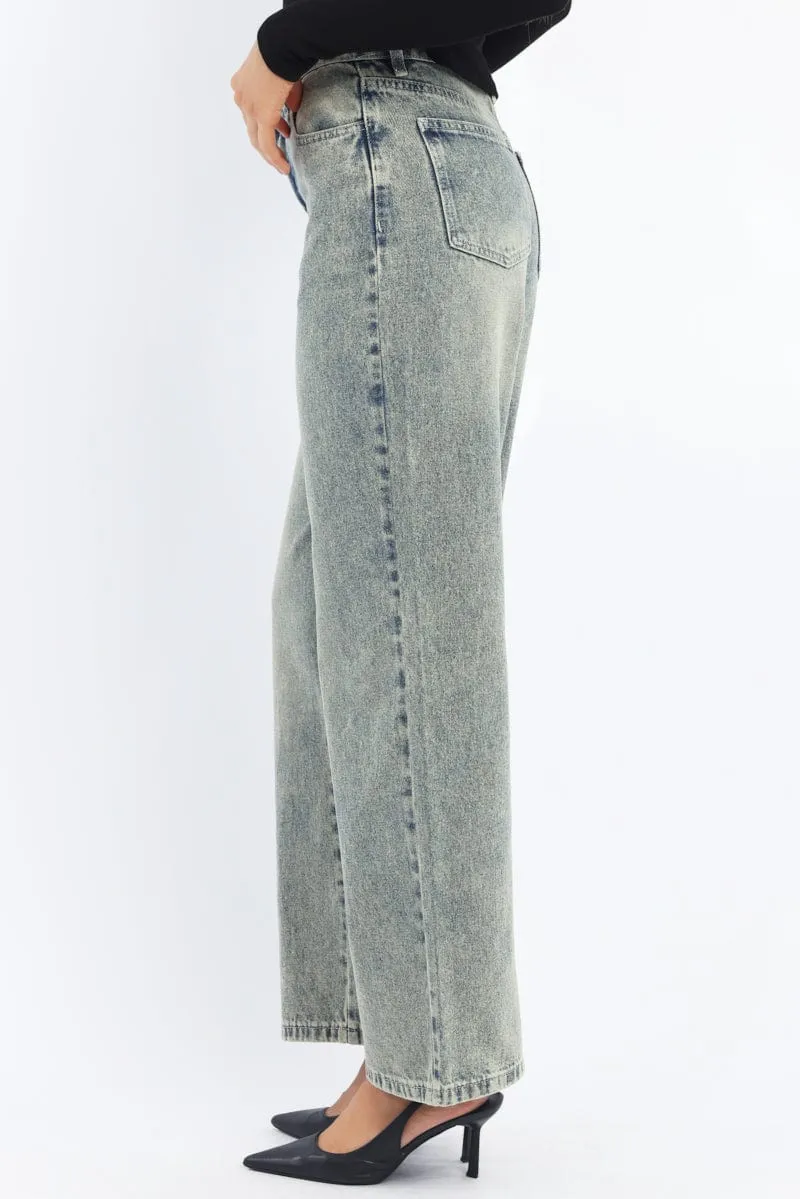 Denim Baggy Jeans Low Rise sold by Ally Fashion product image thumbnail 3