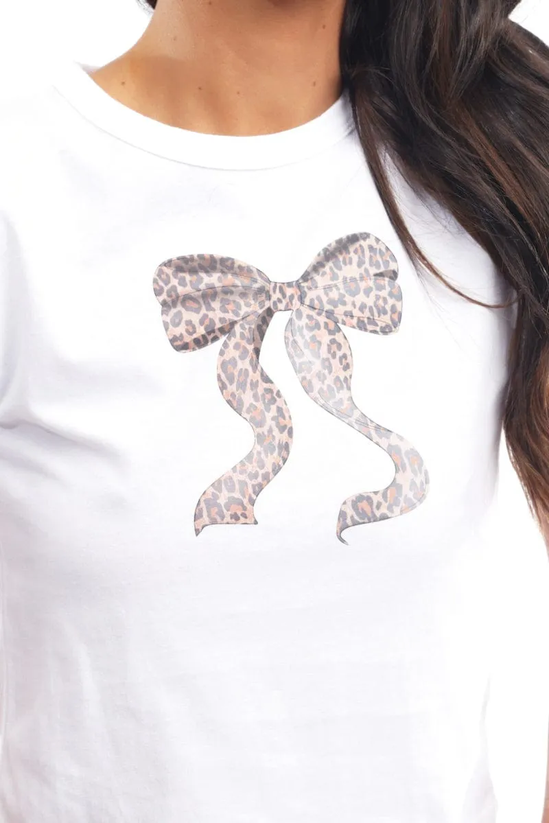 White Graphic Tee Short Sleeve sold by Ally Fashion product image thumbnail 5