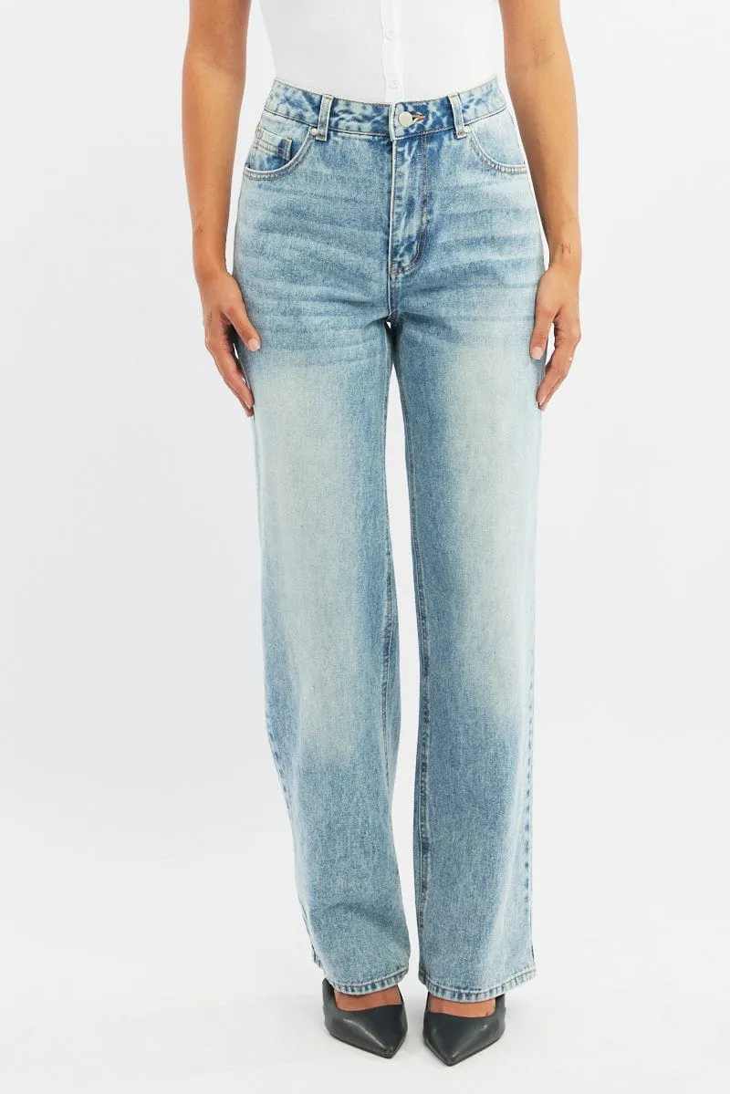 Denim Baggy Denim Jeans Low rise sold by Ally Fashion product image thumbnail 2