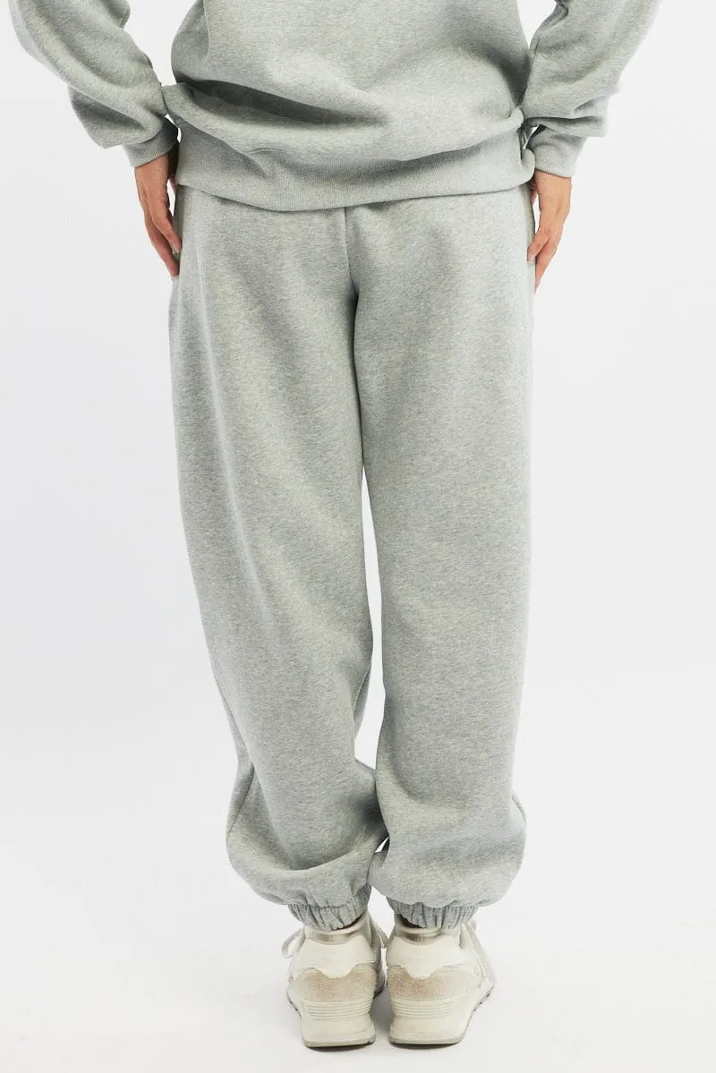 Grey Track Pants Jogger sold by Ally Fashion product image thumbnail 4
