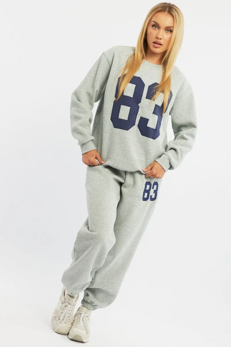 Grey Track Pants Jogger sold by Ally Fashion