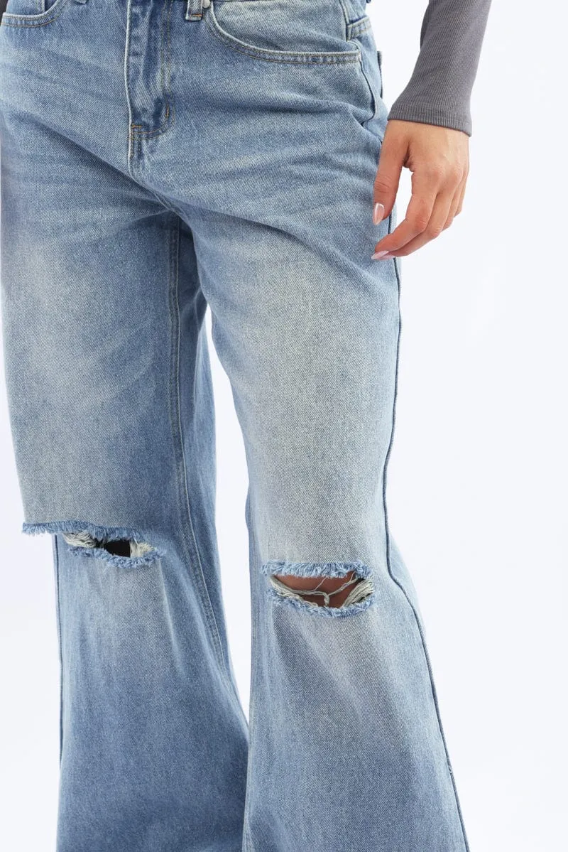 Denim Baggy Jeans Low Rise sold by Ally Fashion product image thumbnail 5