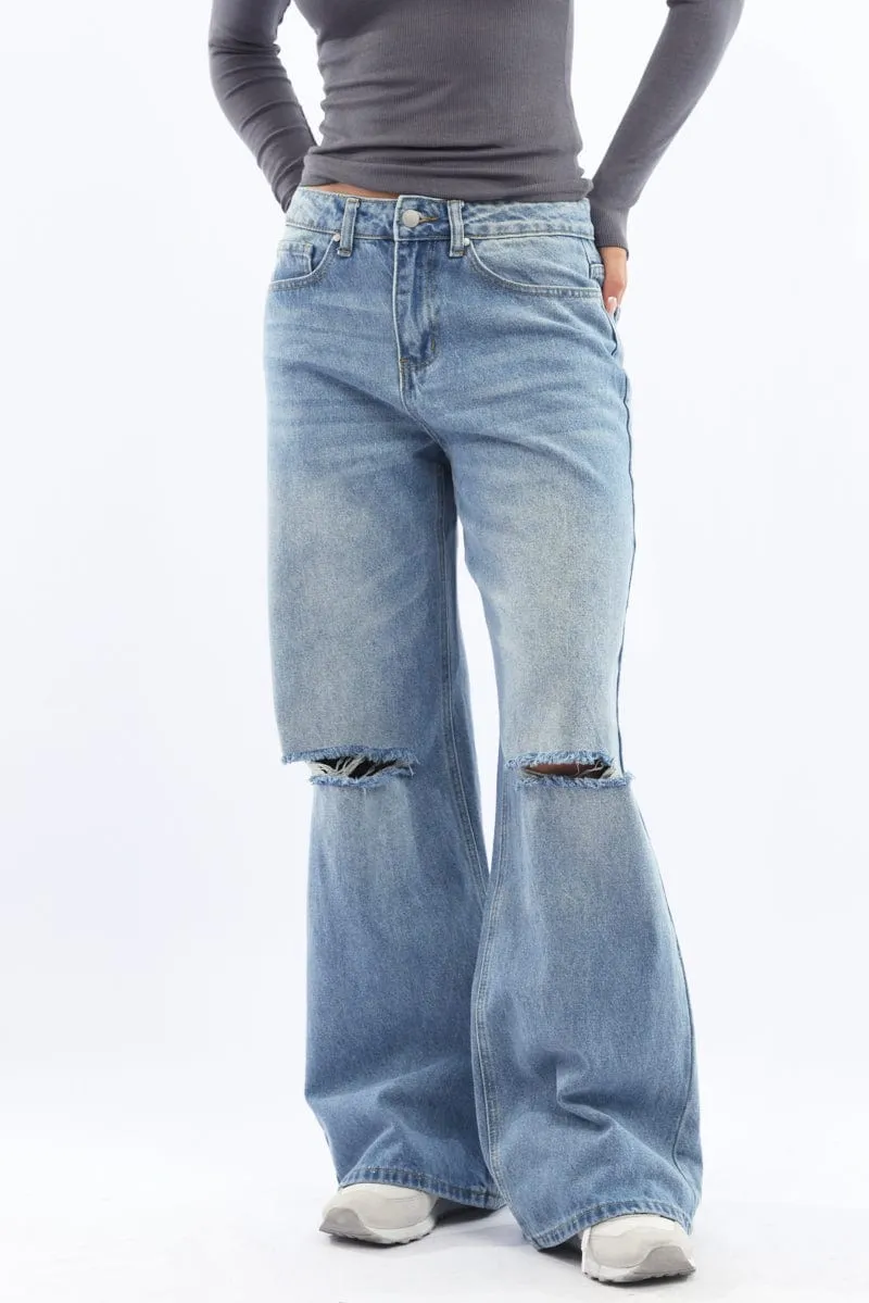 Denim Baggy Jeans Low Rise sold by Ally Fashion product image thumbnail 2