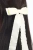 White Ruffled Hair Bow sold by Ally Fashion