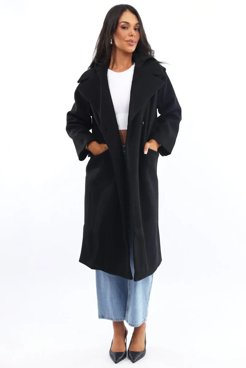 Black Coat Jersey Hood Insert sold by Ally Fashion product image thumbnail 2