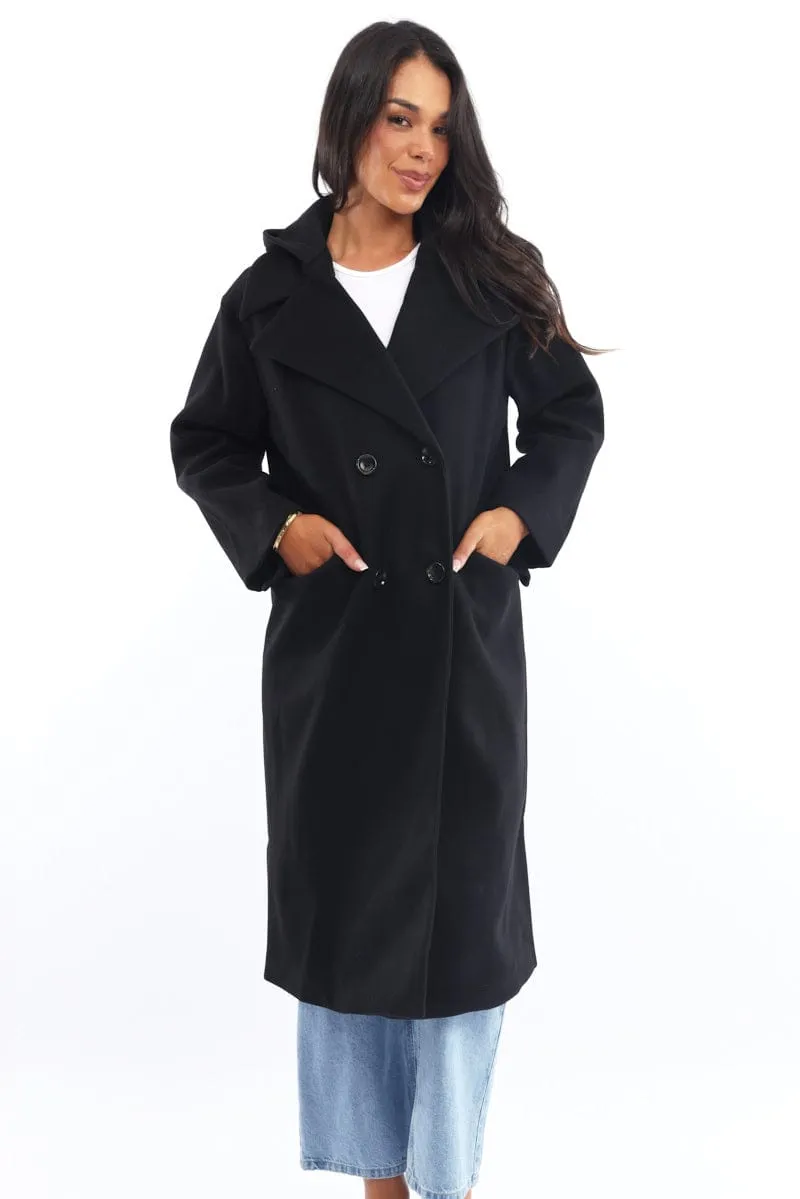 Black Coat Jersey Hood Insert sold by Ally Fashion