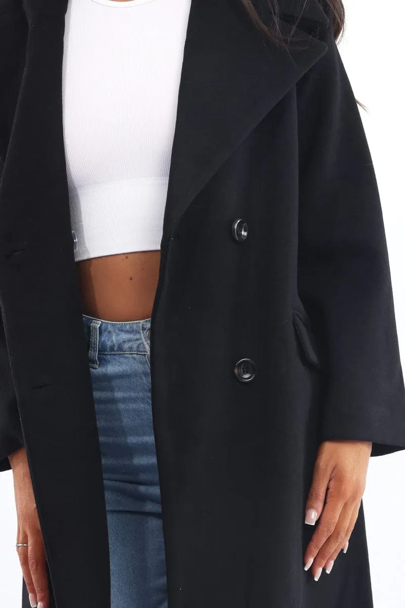 Black Coat Jersey Hood Insert sold by Ally Fashion product image thumbnail 5