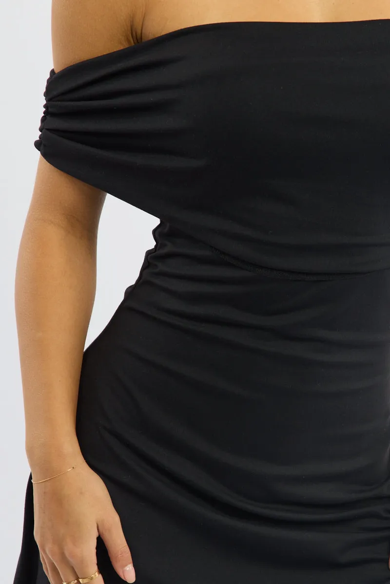 Black Asymmetric Mini Dress sold by Ally Fashion product image thumbnail 5