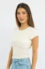 White Top Short Sleeve sold by Ally Fashion