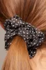 Brown Polka Dot Polka Dot Print Scrunchie sold by Ally Fashion