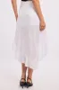 White Frill Skirt High Waisted High Low Midi sold by Ally Fashion