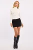 Black Mini Skort Skirt High Waisted Belted Bengaline sold by Ally Fashion