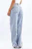 Denim Lace Up Wide Leg Jeans sold by Ally Fashion