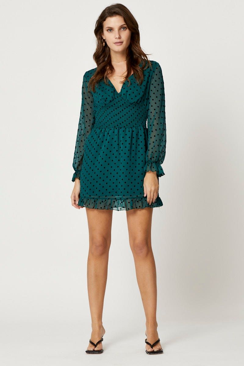 Polka Dot Skater Dress sold by Ally Fashion product image thumbnail 2