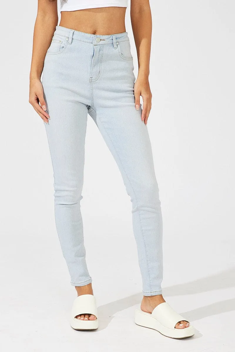 Denim Skinny Jeans High Rise sold by Ally Fashion product image thumbnail 2