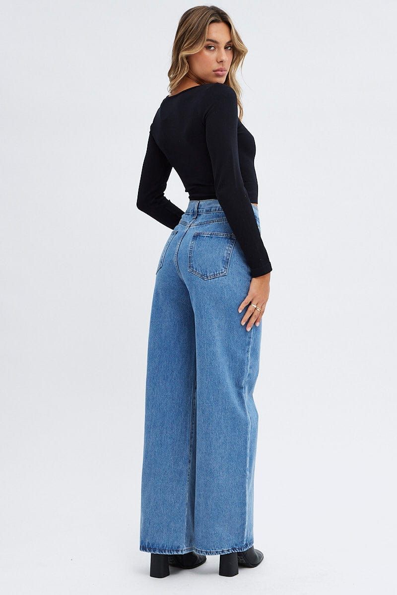 Denim Baggy Denim Jeans Midi Rise sold by Ally Fashion product image thumbnail 5
