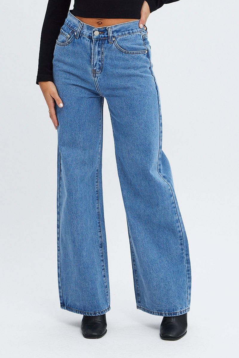 Denim Baggy Denim Jeans Midi Rise sold by Ally Fashion product image thumbnail 2