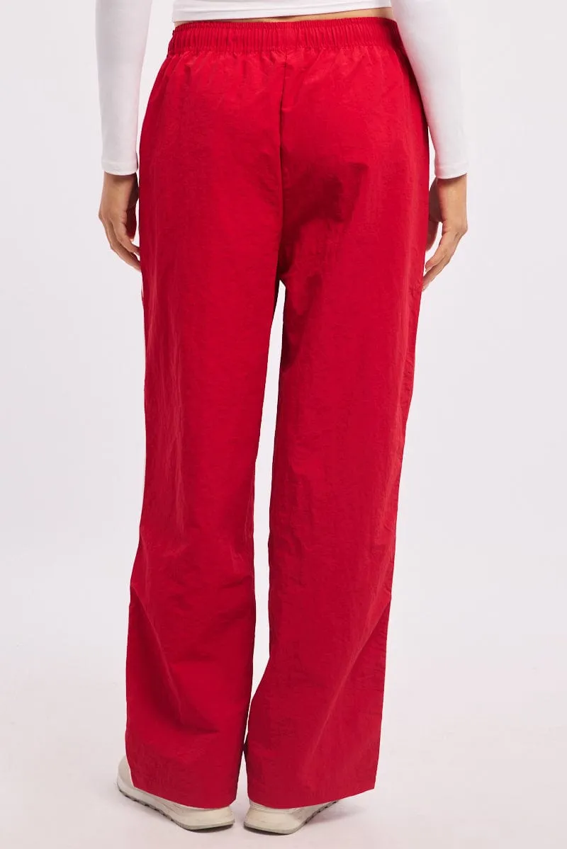 Red Track Pants Side Stripe sold by Ally Fashion product image thumbnail 4