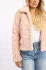 Pink Faux Fur Jacket With Lapel Collar sold by Ally Fashion