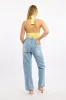 Denim Straight Jeans High Rise sold by Ally Fashion