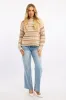 Beige Stripe Knit Jumper Long Sleeve Multi Stripe sold by Ally Fashion