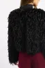 Black Faux Fur Jacket sold by Ally Fashion