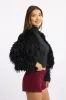 Black Faux Fur Jacket sold by Ally Fashion