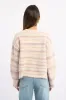 Pink Stripe Knit Jumper Long Sleeve Multi Stripe sold by Ally Fashion