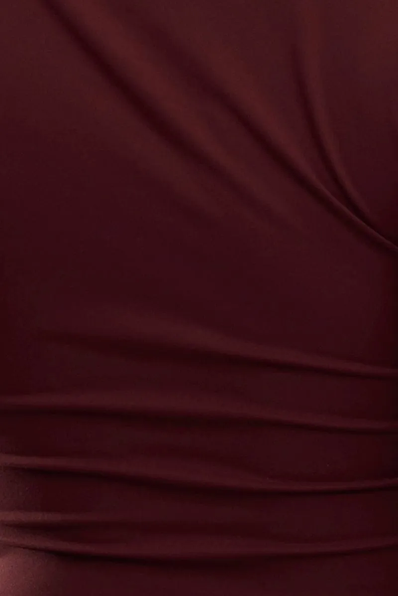 Red Supersoft Top Long Sleeve Cross Over sold by Ally Fashion product image thumbnail 5