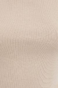 Beige Top Sleeveless Cowl Neck Rib sold by Ally Fashion