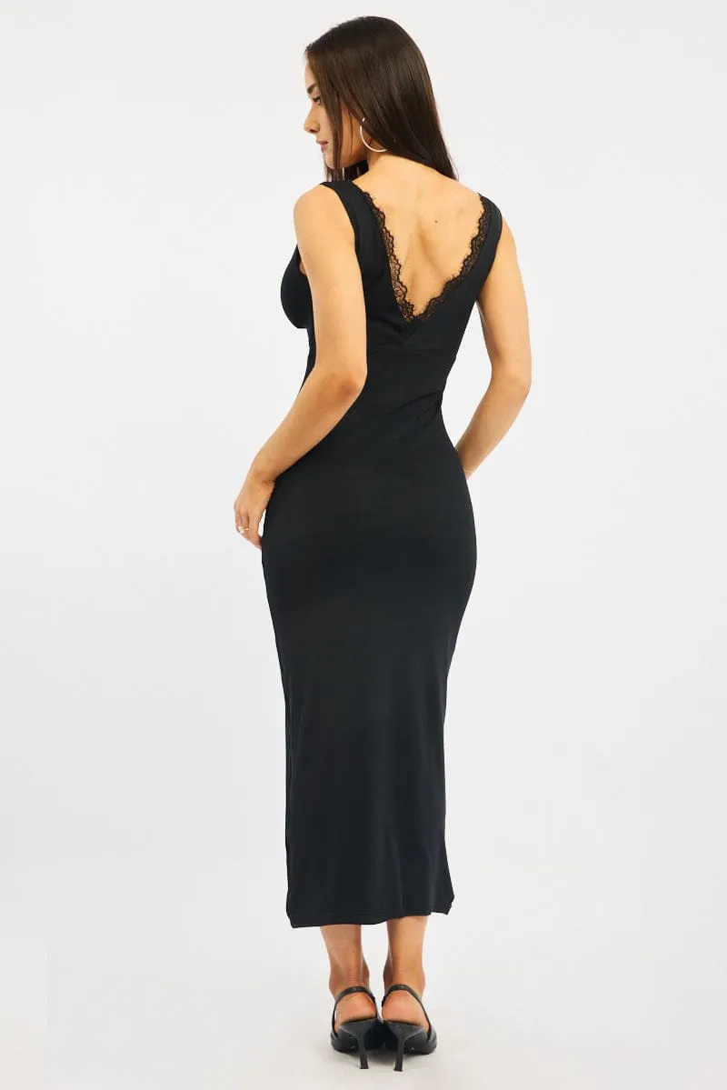 Black Bodycon Dress Sleeveless Mesh sold by Ally Fashion product image thumbnail 4