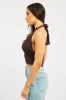Brown Halter Neck Top sold by Ally Fashion