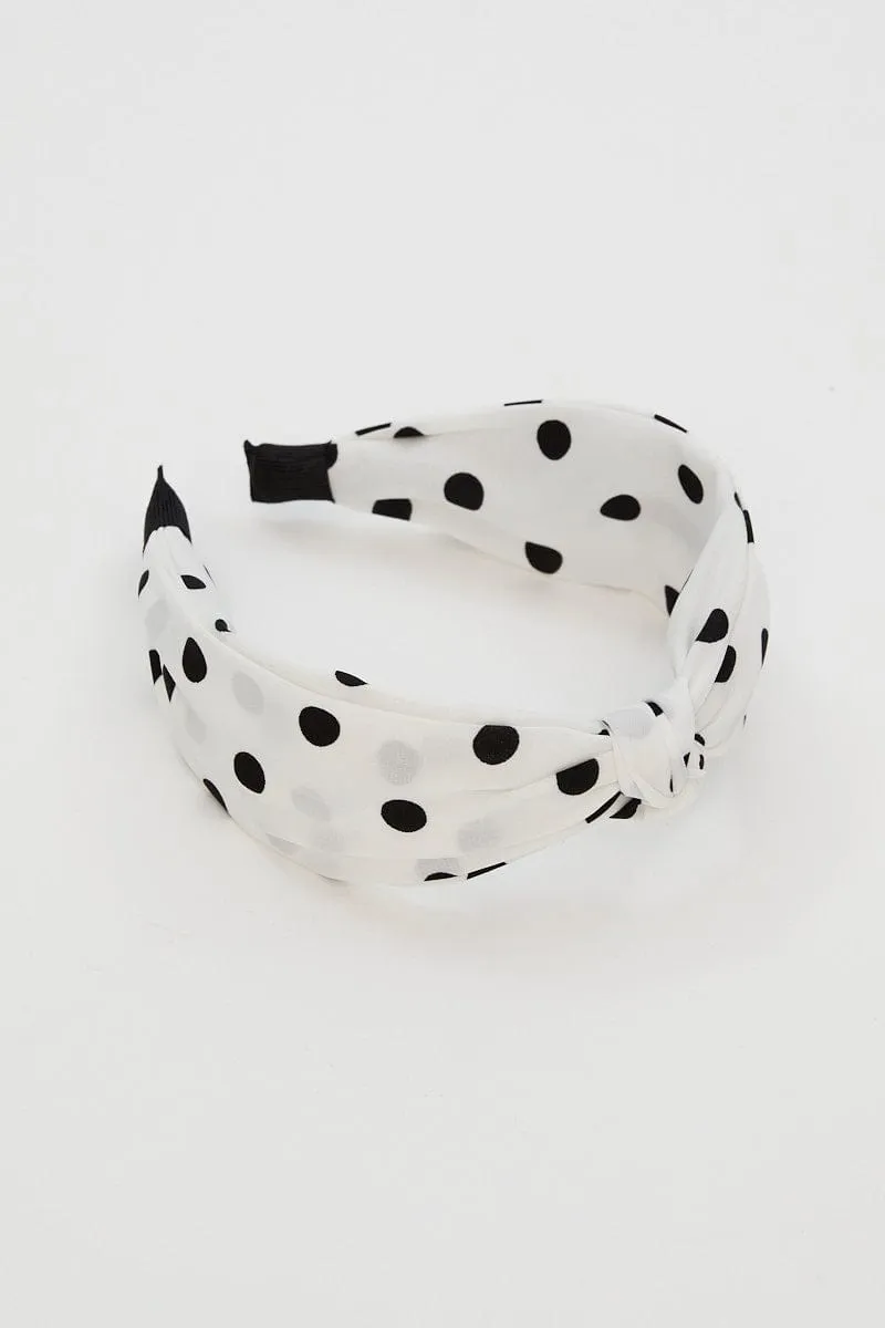 White Head Band sold by Ally Fashion product image thumbnail 3