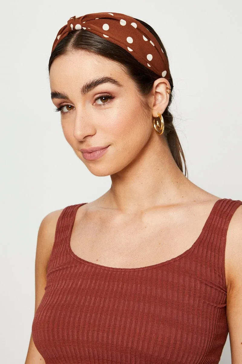 Brown Head Band sold by Ally Fashion