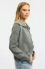 Grey Collar Knit Cardigan sold by Ally Fashion