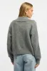 Grey Collar Knit Cardigan sold by Ally Fashion